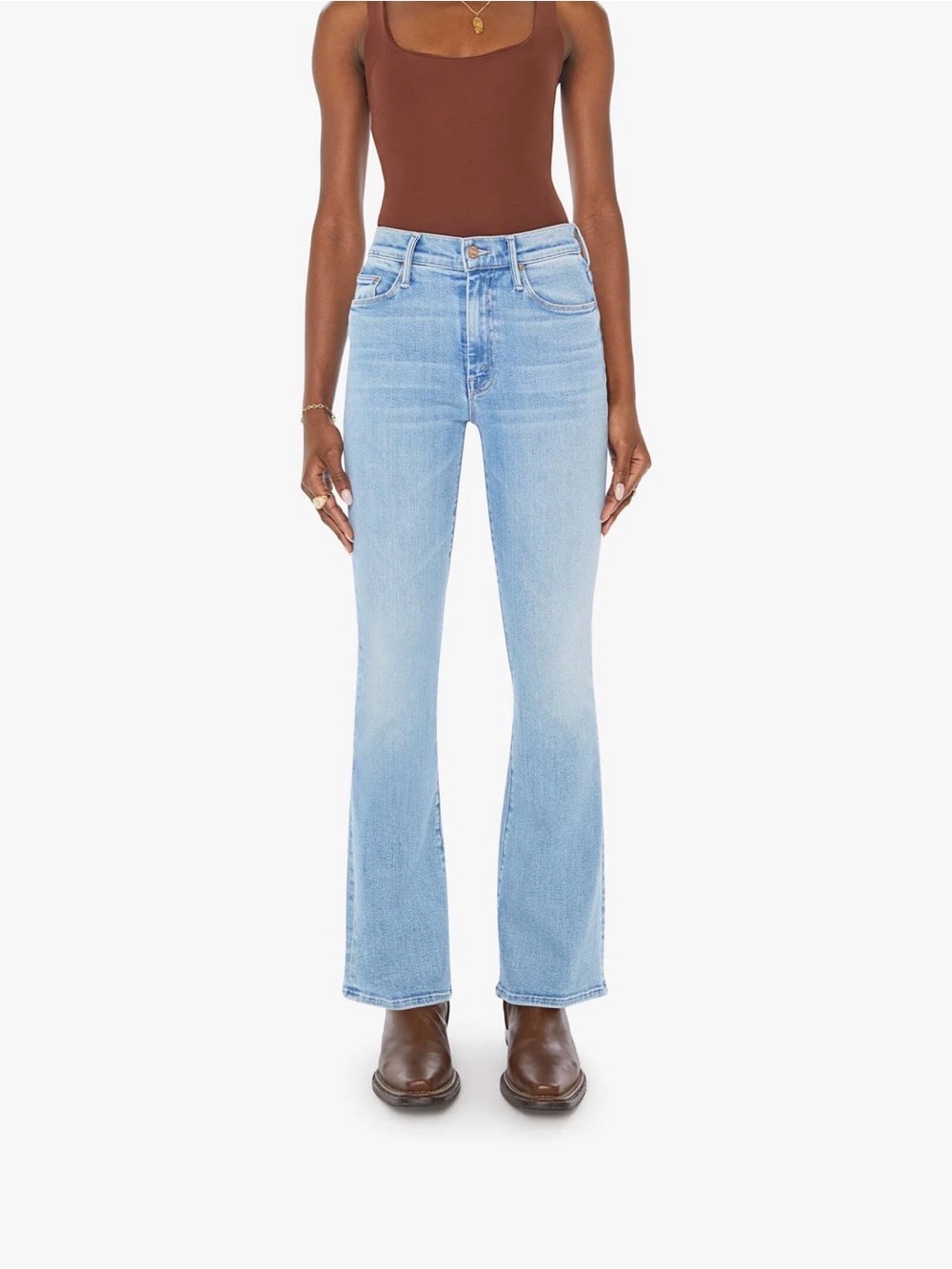 MOTHER Weekender Flare Jeans Blessing in Disguise Sz 29 | 28” Inseam Mid Rise